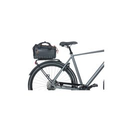 Alforja trasera BASIL "Miles Tarpaulin" MIK, 7L, negro naranja