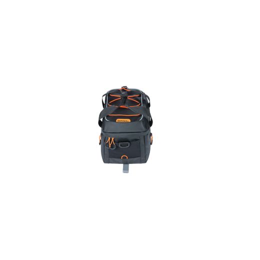 Alforja trasera BASIL "Miles Tarpaulin" MIK, 7L, negro naranja
