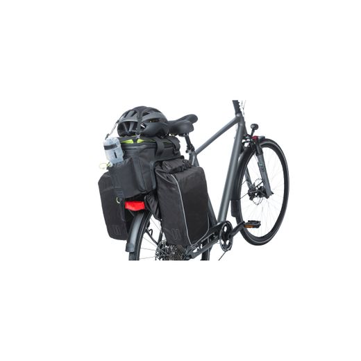 Alforja trasera BASIL "Miles Tarpaulin" XL Pro MIK, 9-36L, negra lemon