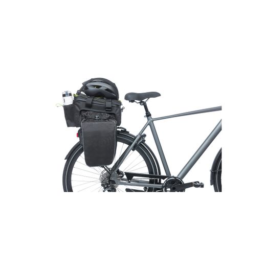 Alforja trasera BASIL "Miles Tarpaulin" XL Pro MIK, 9-36L, negra lemon