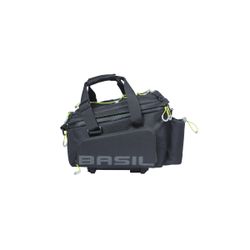 Alforja trasera BASIL "Miles Tarpaulin" XL Pro MIK, 9-36L, negra lemon