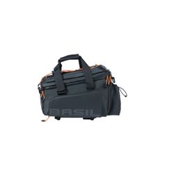 Alforja trasera BASIL "Miles Tarpaulin" XL Pro MIK, 9-36L, negra naranja