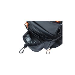 Alforja trasera BASIL "Miles Tarpaulin" XL Pro MIK, 9-36L, negra naranja