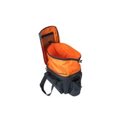 Alforja trasera BASIL "Miles Tarpaulin" XL Pro MIK, 9-36L, negra naranja