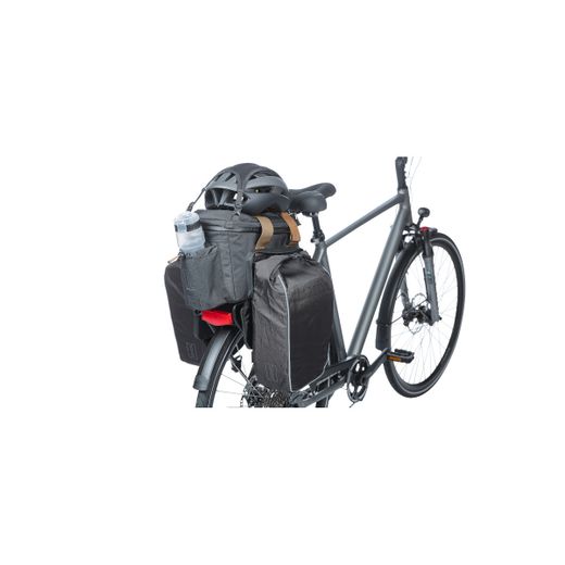 Alforja trasera BASIL "Miles Tarpaulin" XL Pro MIK, 9-36L, negra pizarra