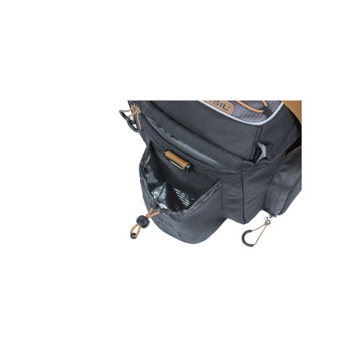 Alforja trasera BASIL "Miles Tarpaulin" XL Pro MIK, 9-36L, negra pizarra