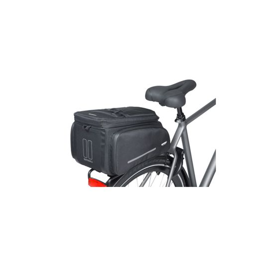 Alforja trasera BASIL "Move" MIK, 10-26L, negra