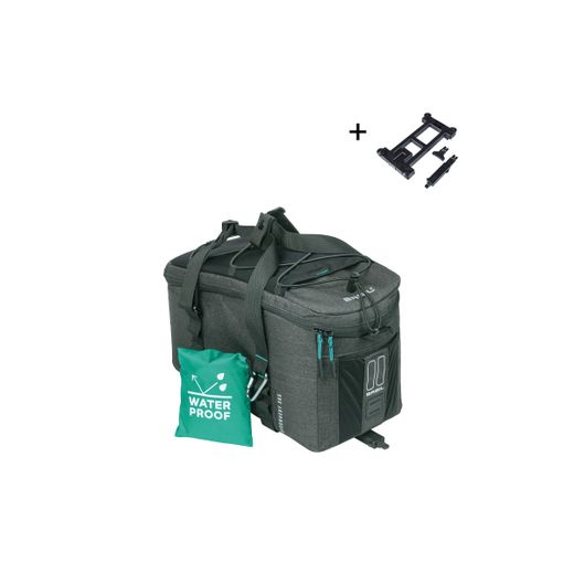 Alforja trasera impermeable BASIL "Discovery 365D" M MIK, 9L, negra