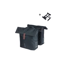 Alforjas BASIL "City" MIK, 28-32L, negra