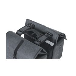 Sacoche double BASIL "City Shopper", MIK, 50L, charcoal