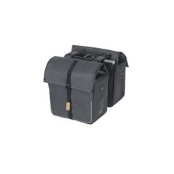 Sacoche double BASIL "City Shopper", MIK, 50L, charcoal