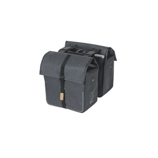 Sacoche double BASIL "City Shopper", MIK, 50L, charcoal