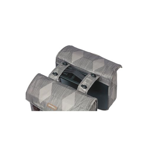 Sacoche double BASIL "Elegance" MIK, 40-49L, chateau taupe