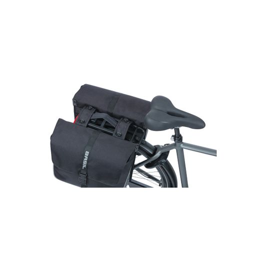 Alforjas BASIL "Forte" MIK, 35L, negro/negro