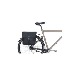 Sacoche double BASIL "Go", 32L, solid black