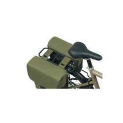 Sacoche double BASIL "Go", 32L, vert foncé