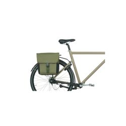 Sacoche double BASIL "Go", 32L, vert foncé