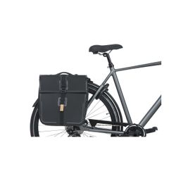 Sacoche double imperméable BASIL "Urban Dry" MIK, 50L, noir mat