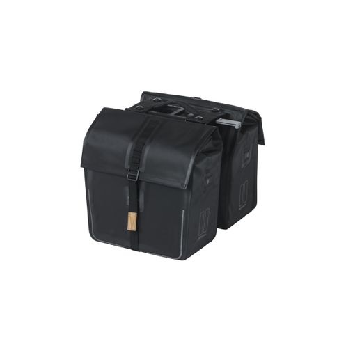Sacoche double imperméable BASIL "Urban Dry" MIK, 50L, noir mat