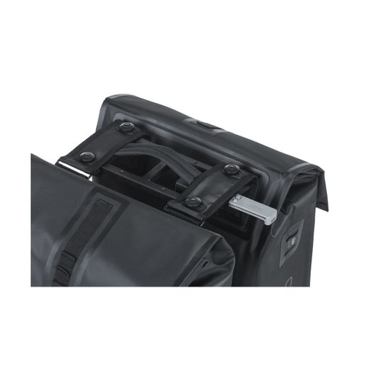 Sacoche double imperméable BASIL "Urban Dry" MIK, 50L, noir mat