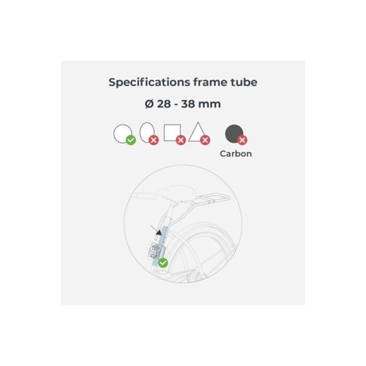 Siège arrière Urban Iki BIO montage cadre