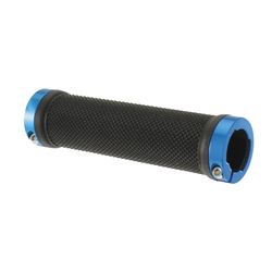 Juego puños mtb lock con anillo azul claro