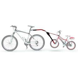 Barra remolque peruzzo para bici de niño trail angel roja