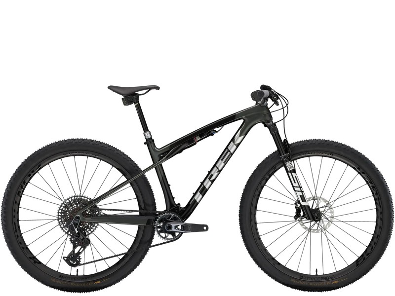 Bicicleta de montaña de carbono doble suspensión, marca Trek, modelo 2024  Supercaliber SLR 9.9 X0 AXS Gen 2. Color negro, rojo oscuro o plata —  OnVeló Cycling