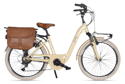 BICICLETA VIA VENETO CLASSIC E-BIKE LADY 24" BEIGE …..### ENVIO DESDE ITALIA PREVIO MONTAJE