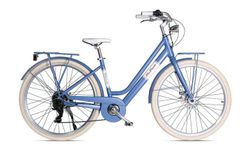 BICICLETA VIA VENETO VITORIA E-BIKE TALLA 46 AZUL …..### ENVIO DESDE ITALIA PREVIO MONTAJE