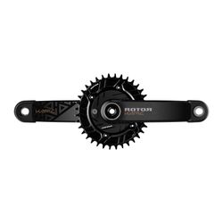 Guarnitura Rotor KAPIC Carbon + misuratore di potenza INspider MTB 100x4 + corona
