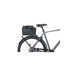 Bolsa de equipaje BASIL "Miles Tarpaulin", 7L, negro naranja