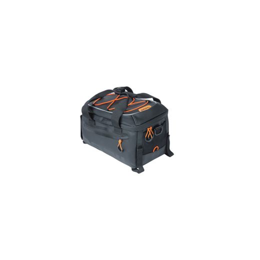 Bolsa de equipaje BASIL "Miles Tarpaulin", 7L, negro naranja
