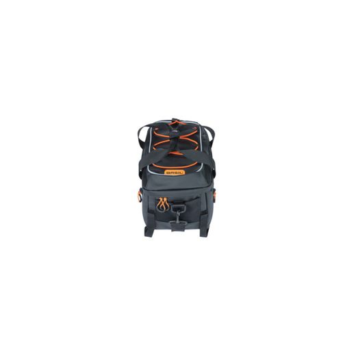 Bolsa de equipaje BASIL "Miles Tarpaulin", 7L, negro naranja