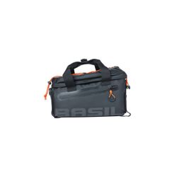 Bolsa de equipaje BASIL "Miles Tarpaulin", 7L, negro naranja