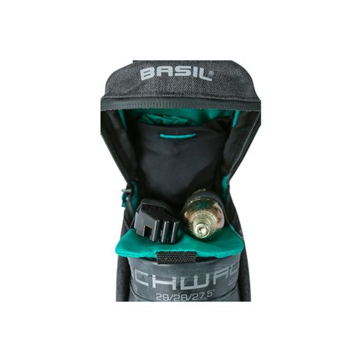 Bolsa de sillín BASIL "Discovery 365D" M, 1L, negro melee