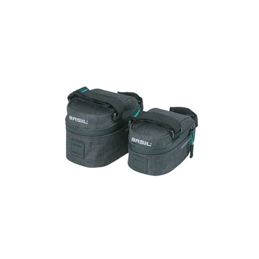 Bolsa de sillín BASIL "Discovery 365D" S, 0,5L, negro melee