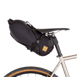 Bolsa de sillín negra de 8 l - 8 litros, color negro