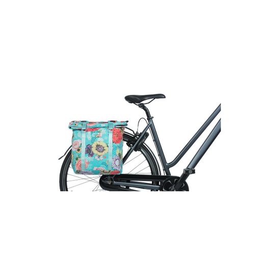 Bolsa doble BASIL "Bloom Field", 28-35L, azul cielo