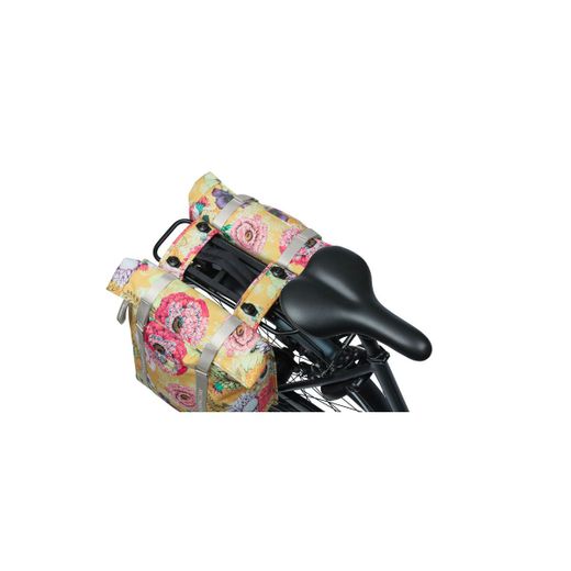 Bolsa doble BASIL "Bloom Field" MIK, 28-35L, amarillo miel
