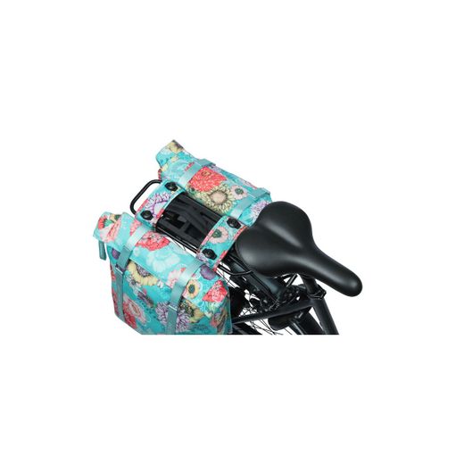 Bolsa doble BASIL "Bloom Field" MIK, 28-35L, azul cielo