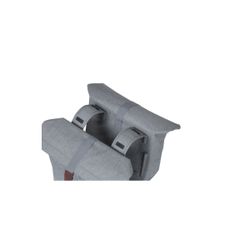 Bolsa doble BASIL "City", 28-32L, gris claro