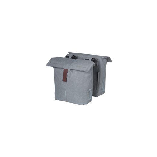 Bolsa doble BASIL "City", 28-32L, gris claro