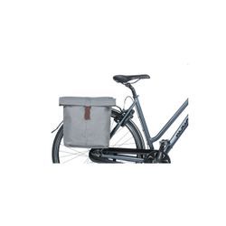 Bolsa doble BASIL "City", 28-32L, gris claro