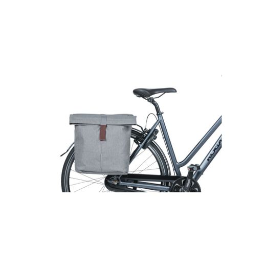 Bolsa doble BASIL "City", 28-32L, gris claro