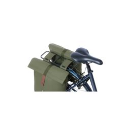 Bolsa doble BASIL "City", 28-32L, verde musgo