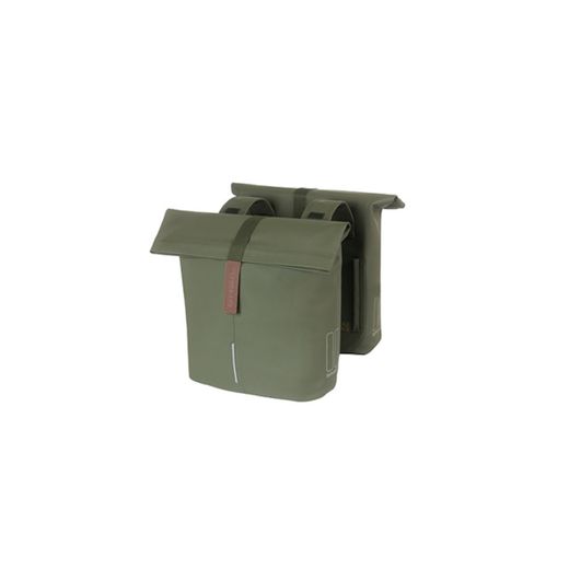 Bolsa doble BASIL "City", 28-32L, verde musgo