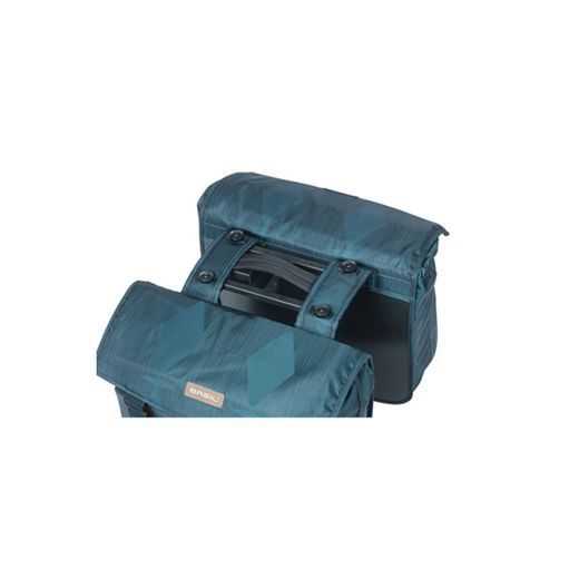 Bolsa doble BASIL "Elegance" MIK, 40-49L, azul finca
