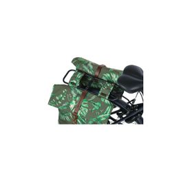 Bolsa doble BASIL "Ever-Green", 28-38L, verde tomillo