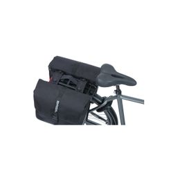 Bolsa doble BASIL "Forte" MIK, 35L, negro/negro